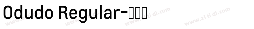Odudo Regular字体转换